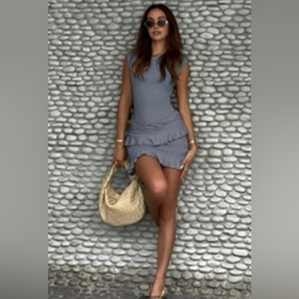 Gray mini dress